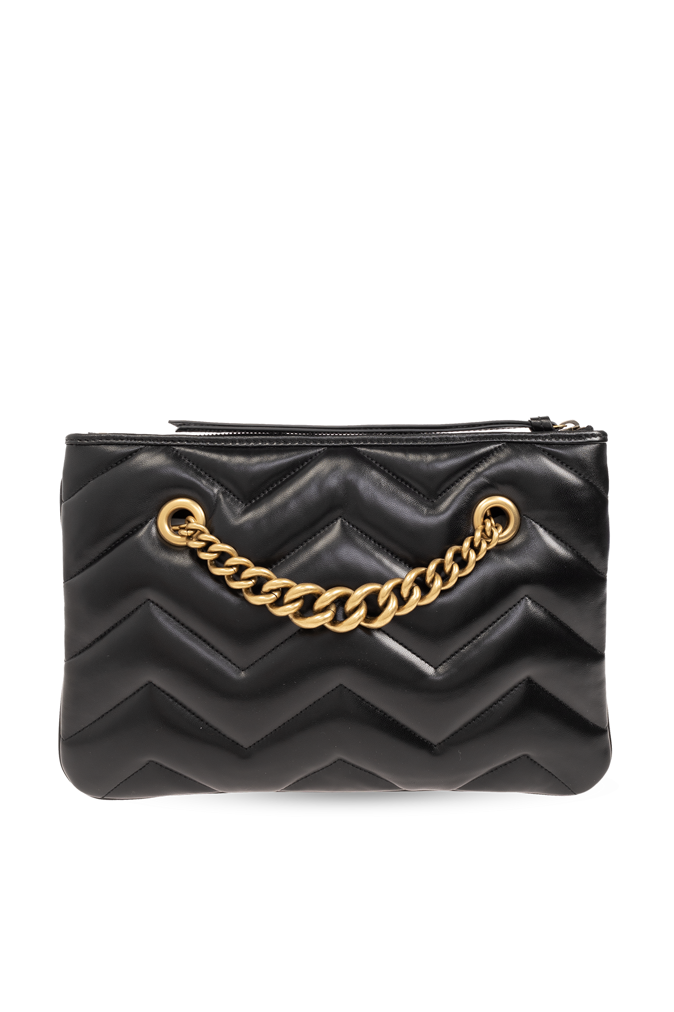 Black quilted clutch on sale